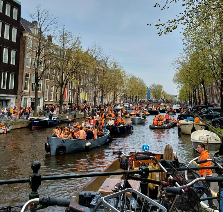 Koningsdag in Amsterdam
